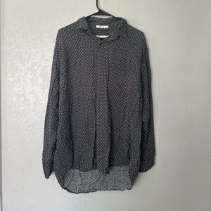 Perry Ellis vintage oversized button down top
